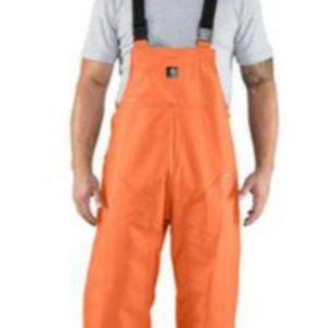 NEW Orange Carhartt Surrey Bib Overalls LARGE #100101